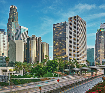 Los Angeles California downtown city image